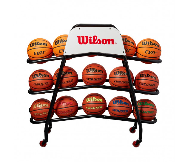 Wilson Deluxe Basketball Cart - Стійка на 15 м'ячів