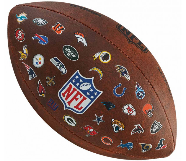Wilson NFL Official Throwback 32 Team Logo Ball - М'яч для американського футболу